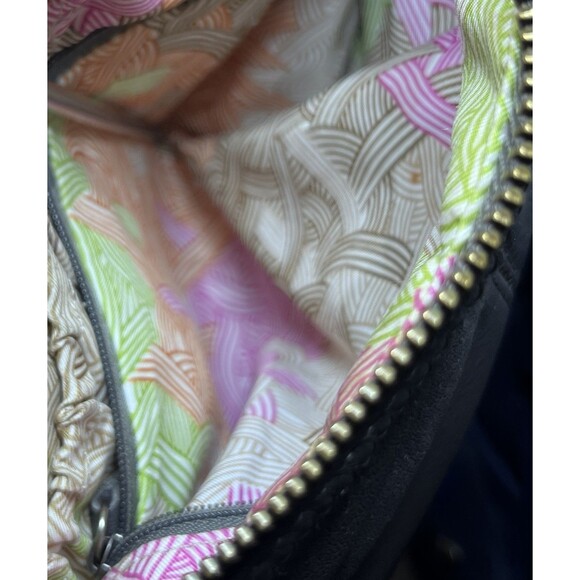 The Sak Gray Leather Crossbody Bag Adjustable Strap Soft Pebbled Leather EUC - Picture 13 of 16